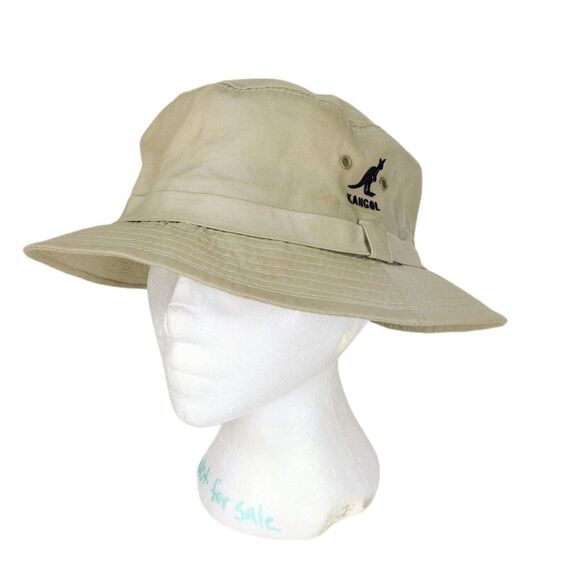 Vintage Kangol UNION MADE Khaki Bucket Hat One Size Water Repellent USA Unisex